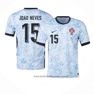 Camiseta Portugal Jugador Joao Neves 2ª Equipacion del 2024