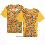 Camiseta Pre Partido del Ghana 2024 Amarillo