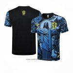 Camiseta de Entrenamiento Brasil Jesus 2024-2025 Azul