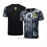 Camiseta de Entrenamiento Brasil Jesus 2024-2025 Negro