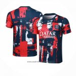 Camiseta de Entrenamiento Paris Saint-Germain 2024-2025 Azul y Rojo