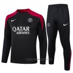 Chandal de Sudadera del Paris Saint-Germain 2024-2025 Negro