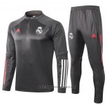 Chandal de Sudadera del Real Madrid Nino 2020-2021 Gris