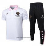 Conjunto Polo del Paris Saint-Germain Jordan 2024-2025 Blanco