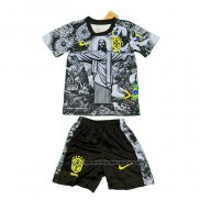 Camiseta Brasil Jesus Nino 202024-2025 Negro