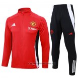 Chandal de Chaqueta del Manchester United 202024-2025 Rojo