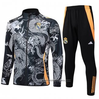 Chandal de Chaqueta del Real Madrid Dragon Nino 2024-2025 Negro