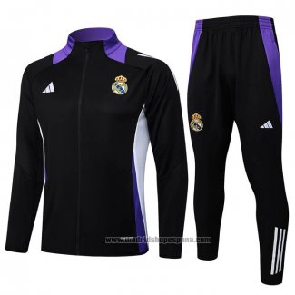 Chandal de Chaqueta del Real Madrid Nino 2024-2025 Negro