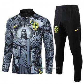 Chandal de Sudadera del Brasil Jesus 2024-2025 Negro