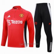 Chandal de Sudadera del Manchester United 202024-2025 Rojo