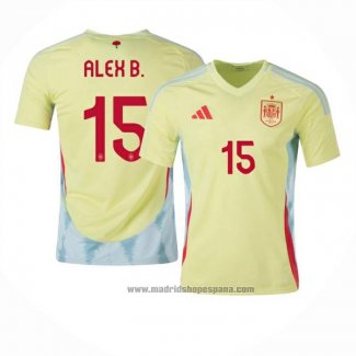 Camiseta Espana Jugador Alex B. 2ª Equipacion del 2024