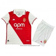 Camiseta Monaco 1ª Equipacion del Nino 2024-2025