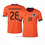 Camiseta Paises Bajos Jugador Gravenberch 1ª Equipacion del 2024-2025