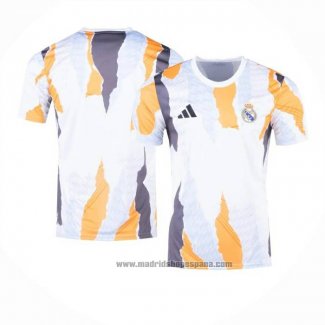 Camiseta Pre Partido del Real Madrid 2024 Blanco