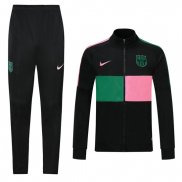 Chandal de Chaqueta del Barcelona 2020-2021 Rosa y Verde