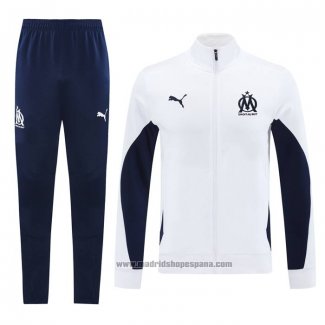 Chandal de Chaqueta del Olympique Marsella 2024-2025 Blanco