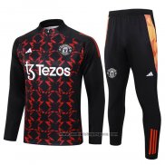 Chandal de Sudadera del Manchester United Nino 2024-2025 Rojo