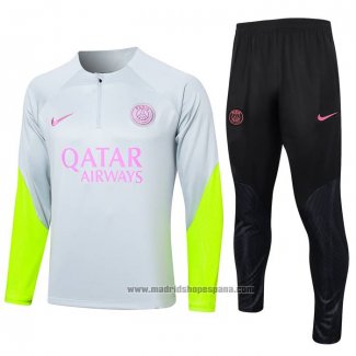 Chandal de Sudadera del Paris Saint-Germain 202023-2024 Gris