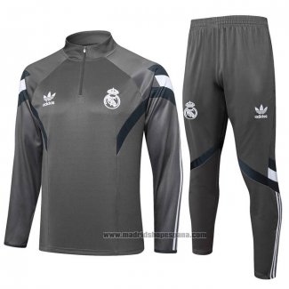 Chandal de Sudadera del Real Madrid 2024-2025 Gris