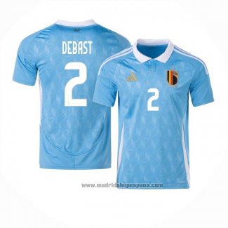 Camiseta Belgica Jugador Debast 2ª Equipacion del 2024