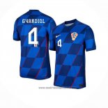 Camiseta Croacia Jugador Gvardiol 2ª Equipacion del 2024