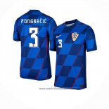 Camiseta Croacia Jugador Pongracic 2ª Equipacion del 2024