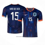 Camiseta Paises Bajos Jugador Van de Ven 2ª Equipacion del 2024-2025