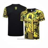 Camiseta de Entrenamiento Brasil Jesus 2024-2025 Amarillo