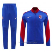 Chandal de Chaqueta del Barcelona 2024-2025 Azul