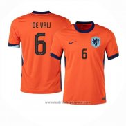 Camiseta Paises Bajos Jugador De Vrij 1ª Equipacion del 2024-2025