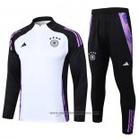 Chandal de Sudadera del Alemania Nino 2024-2025 Blanco