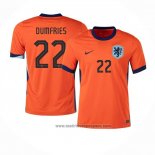 Camiseta Paises Bajos Jugador Dumfries 1ª Equipacion del 2024-2025