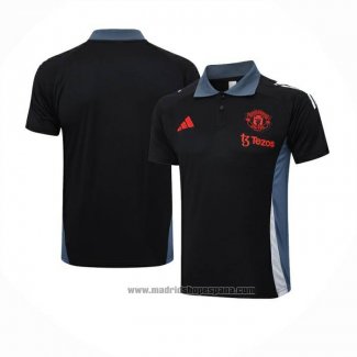 Camiseta Polo del Manchester United 2024-2025 Negro