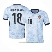 Camiseta Portugal Jugador Ruben Neves 2ª Equipacion del 2024