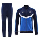 Chandal de Chaqueta del Manchester United 2024-2025 Azul