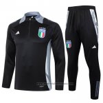 Chandal de Sudadera del Italia Nino 2024-2025 Negro