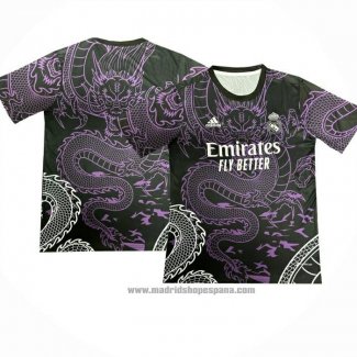 Tailandia Camiseta Real Madrid Dragon 2024-2025 Negro Purpura