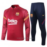 Chandal de Sudadera del Barcelona 2020-2021 Rojo