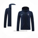 Chaqueta con Capucha del Paris Saint-Germain 2024-2025 Azul