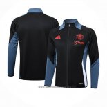 Chaqueta del Manchester United 2024-2025 Negro y Gris