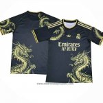 Tailandia Camiseta Real Madrid Dragon 2024-2025 Negro Oro