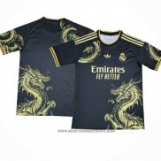 Tailandia Camiseta Real Madrid Dragon 202024-2025 Negro Oro