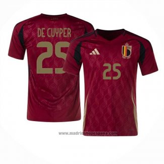 Camiseta Belgica Jugador De Cuyper 1ª Equipacion del 2024