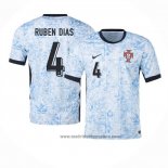 Camiseta Portugal Jugador Ruben Dias 2ª Equipacion del 2024