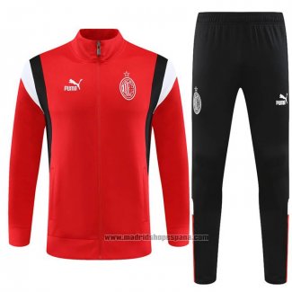 Chandal de Chaqueta del AC Milan Nino 202023-2024 Rojo