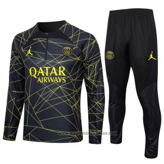 Chandal de Sudadera del Paris Saint-Germain Jordan 202023-2024 Negro