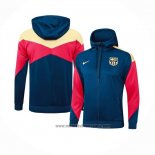 Chaqueta con Capucha del Barcelona 2024-2025 Azul