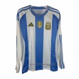 Camiseta Argentina 1ª Equipacion del Manga Larga 2024