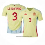 Camiseta Espana Jugador Le Normand 2ª Equipacion del 2024