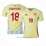 Camiseta Espana Jugador Zubimendi 2ª Equipacion del 2024